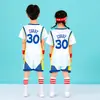 Traje de Baloncesto Infantil Niños y Niñas Estampado Número Jardín de Infancia Estudiantes de Primaria China No.23 Manga Corta Jersey de Competición