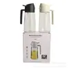 Botella Pulverizadora de Aceite de Oliva Gruesa a Prueba de Luz Verde de Gran Capacidad a Prueba de Fugas con Asa y Aceitera de Vidrio de Doble Uso Amazon