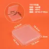 Caja Cuadrada Pequeña Transparente Accesorios para Joyería Caja Pequeña para Guardar Tarjetas Piezas de Ferretería Caja de Plástico Caja para Exhibir Señuelos de Pesca