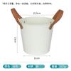 Maceta Nórdica para Suculentas de Balcón Beige con Asa de Metal Maceta Pequeña de Hierro Almacenamiento para el Hogar Cubo Pequeño Maceta para Plantas Bonsái