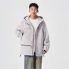 Jaqueta com capuz color block nova para primavera e outono para homens e mulheres, marca trendy ins, jaqueta dopamina estilosa e versátil para adolescentes