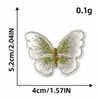 Patche Bordado da Moda com Combinação de Logo de Borboleta, Autoadesivo, Patche de Reparo de Tecido Sem Costura para Roupas, Patche para Passar a Ferro