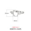 Anel de Prata Esterlina S925 Porta-Vazio para Homens e Mulheres Design Simples Acessível de Luxo Japonês e Coreano Porta-Anel Vazio de Abelhas de Cera de Jade