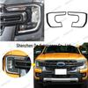 Adequado para 2022 + Ford RANGER T9 high-end decoração de farol de proteção de abajur dianteiro