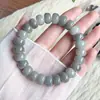 Pulseira Bodhi Roxo Cinza Jade Contas de Pílula Bodhi de Alto Óleo Alta Densidade Contas de Rosário Pulseira Atacado