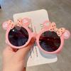 Gafas de Sol Negras para Niños con Protección UV para Exterior, Playa, Parasol, Gafas con Montura Negra, Nuevas Gafas de Sol para Niñas