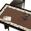 Jogo Americano de Jantar Retrô Francês, À Prova d'Água, À Prova de Óleo, Não Lavável, Toalha de Mesa Anti-Escaldante, Luxo Leve, Protetor de Mesa de Centro de Alta Qualidade