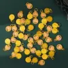 Estilo Chinês Tradicional Acessórios Dourados com Areia Liga de Esmalte Pingente de Gota de Óleo Contas Espaçadoras Pulseira DIY Feita à Mão Charms para Joias