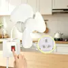 Ventilador súper genial mini remolino enchufe universal de tres clavijas integrado, gadget de enfriamiento portátil, ventilador de enfriamiento para uso doméstico