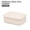 Lonchera Rectangular con Tapa de Silicona, Lonchera Apta para Microondas, Recipiente Sellado para Conservación de Alimentos, Calentable y Aislado