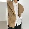 Chaleco con Capucha de Plumas de Pato Blanco de Alta Gama al 90% para Mujer, Ropa de Abrigo, Otoño/Invierno 2026, Bolsillos Grandes, Estilo Acolchado, Chaleco de Moda Transfronterizo