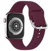 Adecuado para correas de Apple Watch, Correa de silicona de un solo color para Applewatch, Pulsera deportiva impermeable para iWatch, Hebilla Samsung