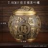 Pote de Chá Koi de Latão Pote de Armazenamento Pote de Cobre de Boutique de Luxo com Tampa Pote Selado à Prova de Umidade Ornamentos de Pote de Chá Dragão e Fênix
