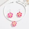 Collar de Flor de Huevo Colorido Estilo Vacaciones Transfronterizo Ins Moda Dulce Cadena para Clavícula Collar de Nicho de Alta Gama para Mujer