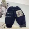 Pantalones vaqueros gruesos con forro polar para niño, suaves, nuevo estilo 2026, pantalones casuales de forro polar para niños y niñas, estilo coreano, modernos