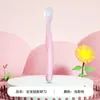 Fabricantes fornecem colher de silicone para bebê, colher de sopa de silicone de cabeça macia para bebê recém-nascido, colher para alimento complementar, talheres para alimentação
