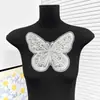 En stock Encaje Bordado Encaje Mariposa Tela Adhesiva Parche Ropa Falda Accesorios para la Cabeza Pijama de Tirantes Decoración de Falda