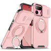 Funda para teléfono Oppo A6 Pro con ventana deslizante aplicable transfronteriza Realme16 Cubierta protectora con anillo de soporte anticaída