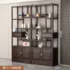 Gabinete multi-tesoro de madera maciza, partición de estilo chino, estante de exhibición de té antiguo de estilo chino nuevo, gabinete de entrada estilo Zen para sala de estar