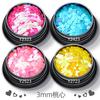 Venta Caliente Transfronteriza 3mm Corazón de Melocotón Corazón Arte de Uñas Lentejuelas Perladas Ultra Delgadas Coloridas Polvo de Diamante Brillante Joyería para Arte de Uñas