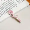 Ácido Acético Flor Pinza para el Cabello Chica Dulce Versátil Temperamento Flequillo Pinza para el Cabello Cabello Suelto Pinza Lateral Clip de Pato Avanzado con Diamantes