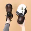 Botines retro estilo británico Martin para mujer, nueva colección otoño/invierno 2026, botines cortos con suelas gruesas, forro de felpa y extra cálidos para el invierno