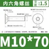 Acero Inoxidable 304 Cabeza Plana Hexagonal Din7991 Cabeza Avellanada el Tornillo de Rosca Completa Dongming M3M4M5M6-M12