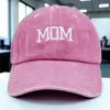 Boné de Baseball Lavado Bordado com Letra Amazon Boné Bico de Pato Cruzado Dia das Mães Chapéu de Pai Europeu e Americano Venda por Atacado