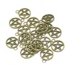 Acessórios para Joias DIY de Liga Metálica Colar com Pingente Estrela de Cinco Pontas Vazada Multicor Retrô Pulseira Pingente Pequeno Venda Quente Transfronteiriça