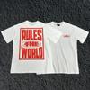 Versión Correcta Crtz Estilo Callejero Americano Manga Corta Marca de Nicho de Moda Estampada Holgada Camiseta Costa Oeste