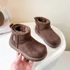 Botas de Neve Infantis 2025 Novo Estilo de Inverno Forradas com Lã Quentes Grandes Sapatos de Algodão para Meninos e Meninas, Botas de Algodão Quentes para Crianças de Tamanho Médio e Grande Estilo Nordeste