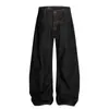 Jeans Scimitar Color Original Retro Americano para Hombres y Mujeres, Diseño Único, Elegantes, Caídos, Holgados, Pantalones Anchos Casuales