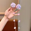Accesorios para el Cabello Dinastía Han Regalo Estilo Antiguo para Niños Cadena para la Frente Puesto Tocado de Borla Estilo Chino Pinza para el Cabello de Niña Súper Hada Princesa