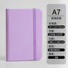 Mini Caderno A7 Pequeno Portátil com Bolso Pequeno, Capa de Couro Espessada, Caderno à Prova d'Água com Toque de Pele