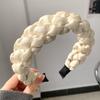 Diadema de Tela Romboide con Burbujas para Mujer, Elevadora de Altura, Parte Superior Craneal, Ancha, Antideslizante, Pinza para el Cabello, Diadema Elegante de Moda, Accesorios para el Cabello