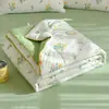 Conjunto de Colcha de Verão de Gaze de Camada Dupla Grau A Materno-Infantil Quatro Peças, Colcha Lavável para Ar Condicionado de Verão, Colcha Presente para Crianças Atacado