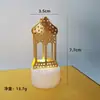 Lámpara de vela electrónica LED lámpara mágica lámpara de aceite lámpara de té pequeña luz nocturna lámpara de atmósfera de escritorio adornos cadena de luces de hierro