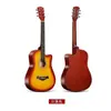 Fábrica de Origen Guitarra Guitarra Acústica Instrumento de Guitarra Guitarra Acústica de Madera de 38 pulgadas Mango de Fibra de Carbono Guitarra de Tilo