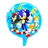 Sonic Sonic Erizo de Aluminio Globo Sonido Chico Dibujo Animado Fiesta de Cumpleaños Arreglo Globo