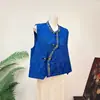 Zhi LiNovo colete jacquard com design de carcela bordada estilo chinês com gola alta, estilo nacional, novo modelo de colete outono 2026