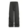 Marca de Moda Jiayiku 2025 Nuevo Estilo Retro Americano Old Money Pantalones de Chándal con Caída y Tira Unisex Sueltos Casuales
