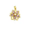 Collar Colgante Flor Colorida Giratoria Transfronterizo Joyería DIY Accesorios Diseño Simple Nicho Accesorios Versátiles