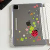 Funda estilo coreano de trébol de cuatro hojas y mariquita para Apple iPad 11, pro con ranura para lápiz, air lunares cubierta protectora mini