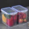 Caja de conservación de grado alimenticio para refrigerador de cocina, lonchera resistente al calor para microondas, caja de almacenamiento sellada para frutas, congelador y refrigerador con tapa