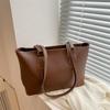 Bolsa Grande de Verão para Mulheres 2026 Novo Estilo Coreano Tendência Simples Grande Capacidade Couro Macio Bolsa Tote Casual Versátil Bolsa de Ombro