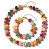 Collar y Pulsera de Colores con Cuentas para Mujer, Set de Nuevo Producto Transfronterizo, Resina, Bohemio, Moda de Verano, Accesorios de Playa