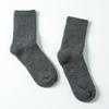 Calcetines de lana súper gruesos invierno súper cálidos color sólido lana calcetines de hombre más acolchado de terciopelo calcetines de lana Terry para hombre al por mayor