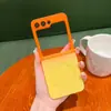Funda de teléfono degradada adecuada para Samsung Zflip con 50% de descuento, Funda de succión magnética líquida con película para lente incorporada, Funda protectora para Zflip6
