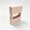 Caixa de Exibição Transparente de Filme PE Manga de Papel Correspondente Caixa de Embalagem Suspensa Saco de Presente Anel de Joia Caixa de Papel para Joias