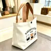 Nova bolsa de lona, versátil para o trabalho, portátil para estudantes e trabalhadores de escritório, lancheira simples